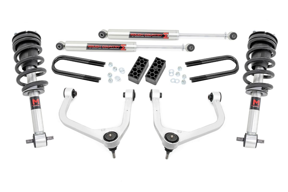 Chevrolet Silverado 1500 Suspension Lift Kit - Rough Country - 3.5 Inch Lift Kit | M1 Struts/M1 - 2025+